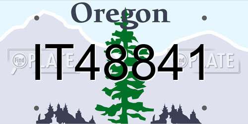 IT48841 Oregon License Plate