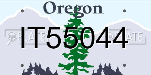 IT55044 Oregon License Plate