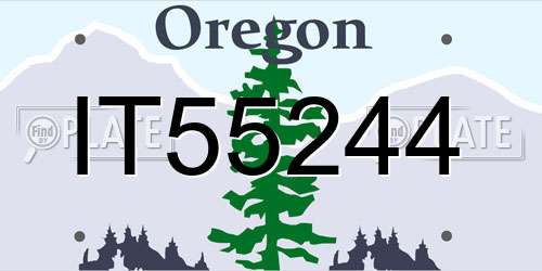 IT55244 Oregon License Plate