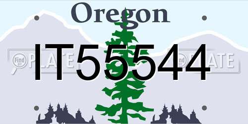IT55544 Oregon License Plate
