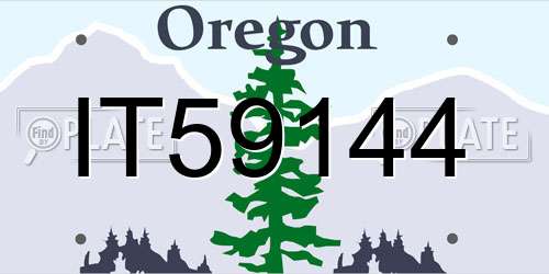 IT59144 Oregon License Plate