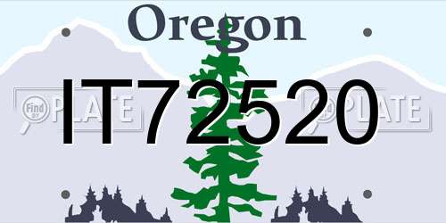 IT72520 Oregon License Plate