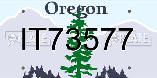 IT73577 Oregon License Plate