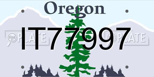 IT77997 Oregon License Plate