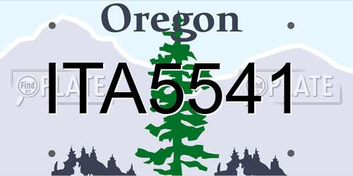 ITA5541 Oregon License Plate