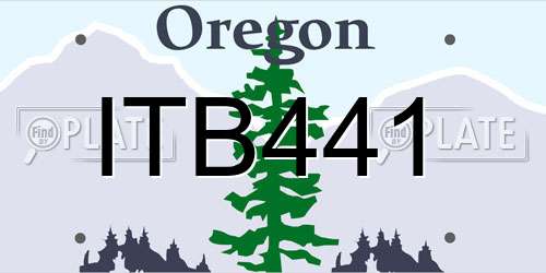 ITB441 Oregon License Plate