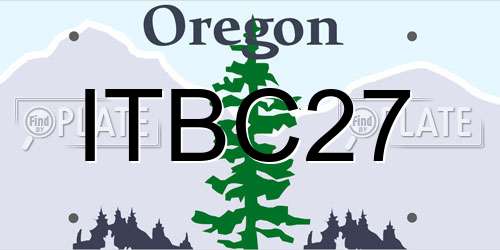 ITBC27 Oregon License Plate