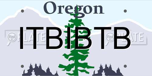 ITBIBTB Oregon License Plate