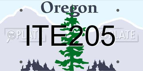 ITE205 Oregon License Plate