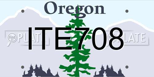 ITE708 Oregon License Plate