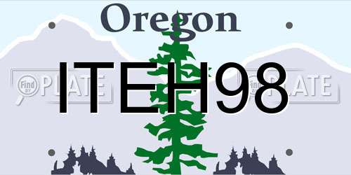 ITEH98 Oregon License Plate
