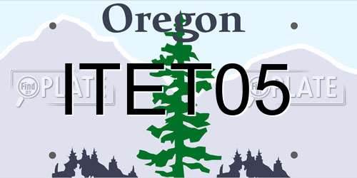 ITET05 Oregon License Plate