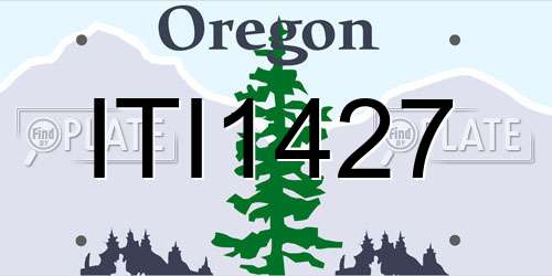 ITI1427 Oregon License Plate