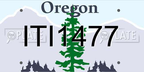 ITI1477 Oregon License Plate