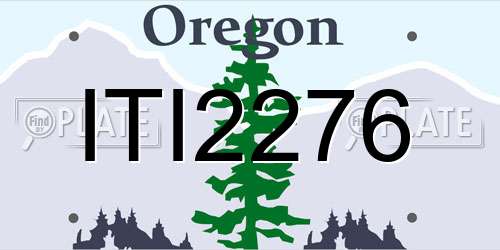 ITI2276 Oregon License Plate