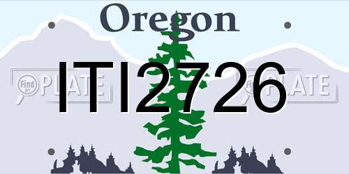 ITI2726 Oregon License Plate