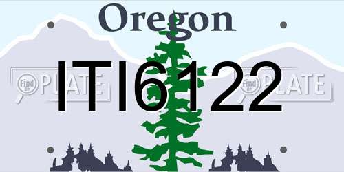 ITI6122 Oregon License Plate