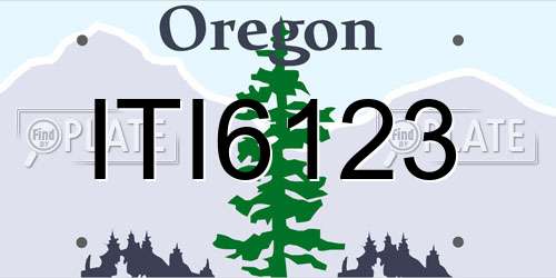 ITI6123 Oregon License Plate