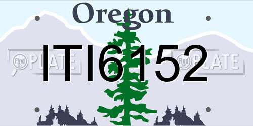 ITI6152 Oregon License Plate