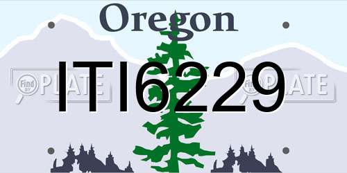 ITI6229 Oregon License Plate