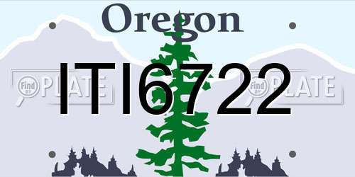 ITI6722 Oregon License Plate