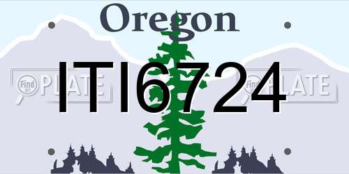 ITI6724 Oregon License Plate