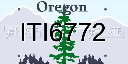 ITI6772 Oregon License Plate