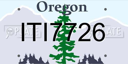ITI7726 Oregon License Plate