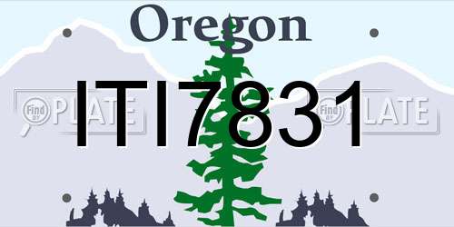 ITI7831 Oregon License Plate