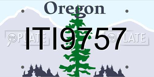 ITI9757 Oregon License Plate