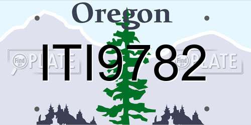 ITI9782 Oregon License Plate
