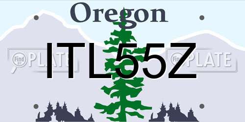ITL55Z Oregon License Plate
