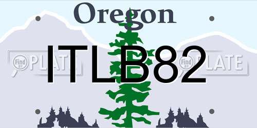 ITLB82 Oregon License Plate