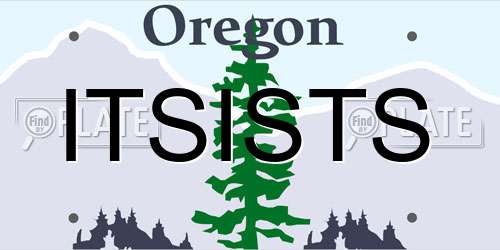 ITSISTS Oregon License Plate