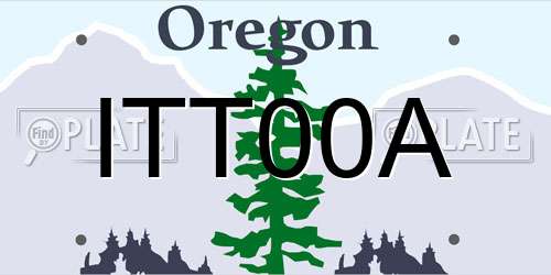 ITT00A Oregon License Plate