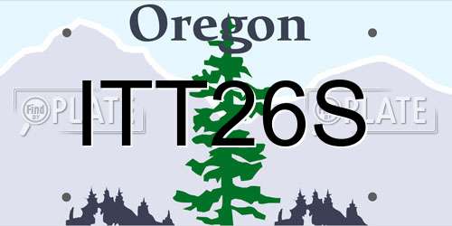 ITT26S Oregon License Plate