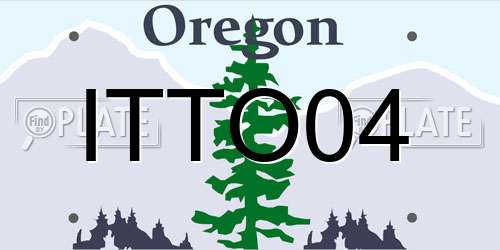 ITTO04 Oregon License Plate