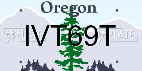 IVT69T Oregon License Plate