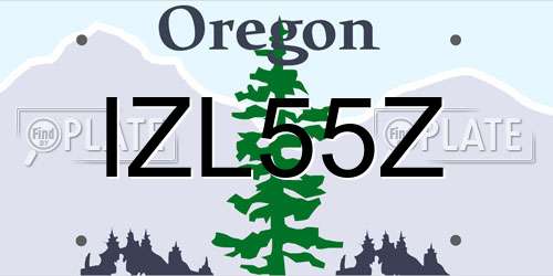 IZL55Z Oregon License Plate