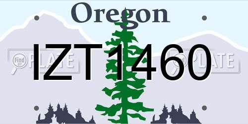 IZT1460 Oregon License Plate