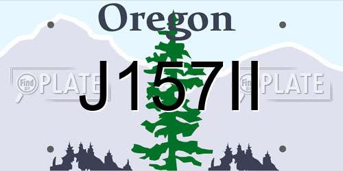 J157II Oregon License Plate
