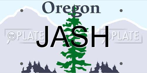 JASH Oregon License Plate
