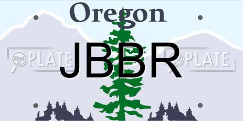 JBBR Oregon License Plate