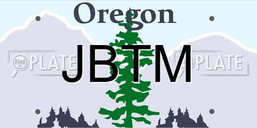 JBTM Oregon License Plate