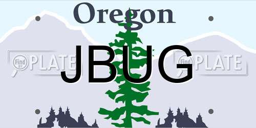 JBUG Oregon License Plate