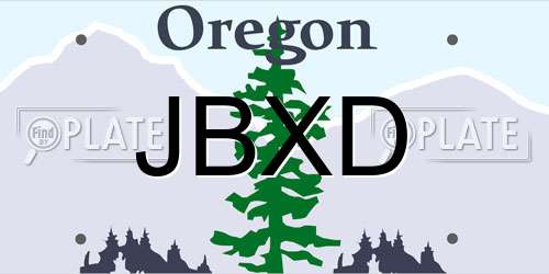 JBXD Oregon License Plate