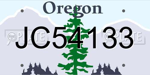 JC54133 Oregon License Plate