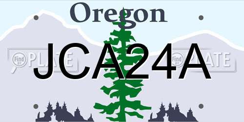 JCA24A Oregon License Plate