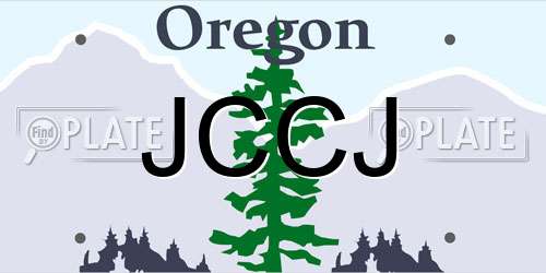 JCCJ Oregon License Plate