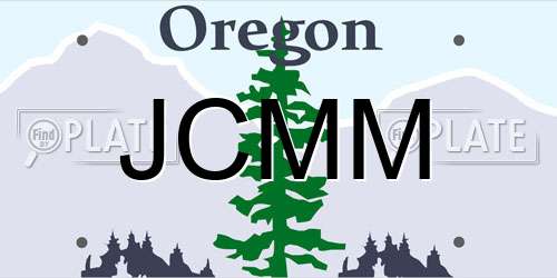 JCMM Oregon License Plate